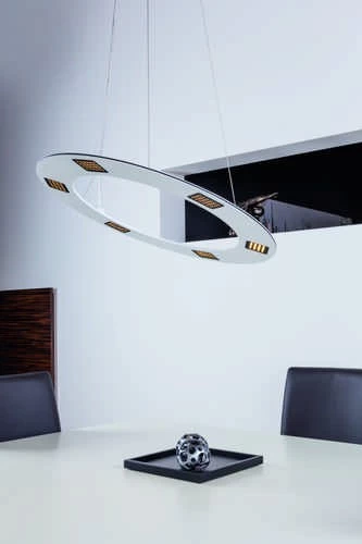 Heitronic LED Pendelleuchte STYLE Weiß 3 Heitronic LED Pendelleuchte STYLE Weiß