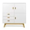 Highboard Bess Retro Eiche & Weiß 114cm Livingruhm -Paulmann Store highboard bess retro eiche weib 114cm livingruhm 1308269 75 509 1280x1280