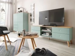 Highboard Joan Eiche & Grün 109cm Livingruhm 17 Highboard Joan Eiche & Grün 109cm Livingruhm -Paulmann Store highboard joan eiche grun 109cm livingruhm 1308700 75 455 1280x1280