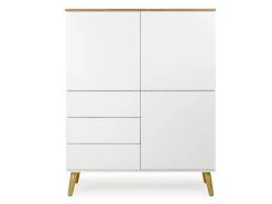Highboard Joan Eiche & Weiß 109cm Livingruhm -Paulmann Store highboard joan eiche weib 109cm livingruhm 1308695 75 453 1280x1280