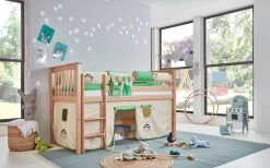 Relita Hochbett Kinderbett Kick 90 X 200 Cm Buche Massiv Natur