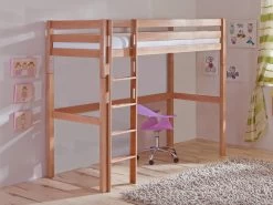 Relita Hochbett Toli 90 X 200 Cm Kinderbett Buche Massiv Mit Rollrost