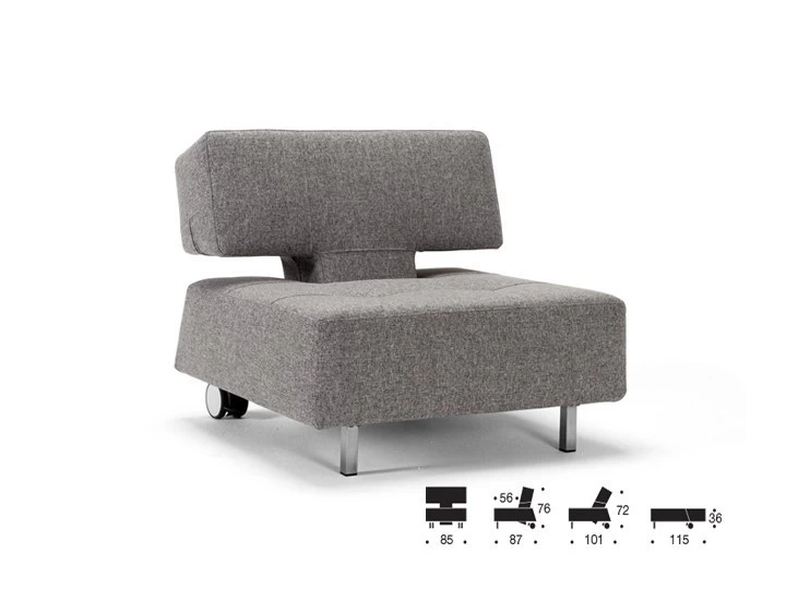 Innovation Long Horn Sessel Klappbar Mit Rollen 5 Innovation Long Horn Sessel Klappbar Mit Rollen – Bild 3