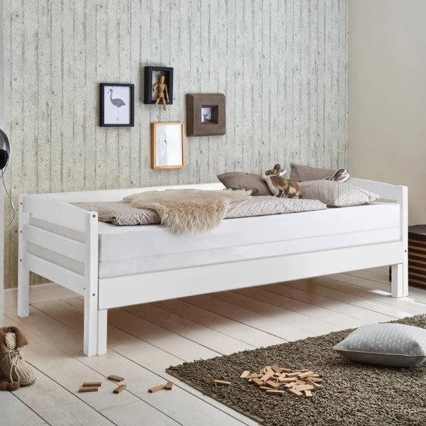 Relita Funktionsbett Emilia Ausziehbar 90/180 X 200 Cm Kinderbett Buche Massiv Weiß 4 Relita Funktionsbett Emilia Ausziehbar 90/180 X 200 Cm Kinderbett Buche Massiv Weiß – Bild 2