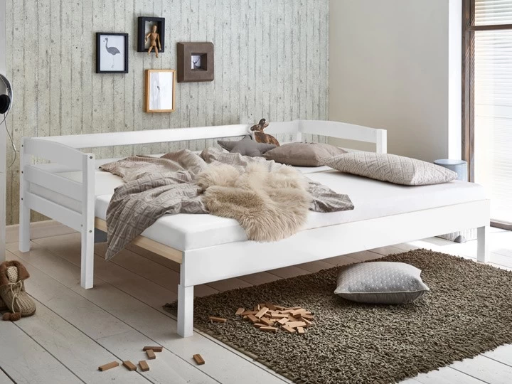 Relita Funktionsbett Emilia Ausziehbar 90/180 X 200 Cm Kinderbett Buche Massiv Weiß 5 Relita Funktionsbett Emilia Ausziehbar 90/180 X 200 Cm Kinderbett Buche Massiv Weiß – Bild 3