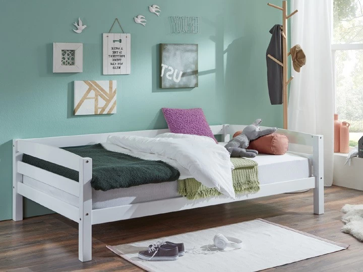 Relita Kinderbett Nora 120 X 200 Cm Einzelbett Buche Massiv Weiß 5 Relita Kinderbett Nora 120 X 200 Cm Einzelbett Buche Massiv Weiß – Bild 3