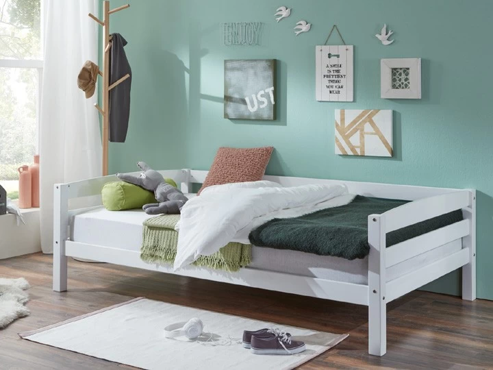 Relita Kinderbett Nora 90 X 200 Cm Einzelbett Buche Massiv Weiß Lackiert 5 Relita Kinderbett Nora 90 X 200 Cm Einzelbett Buche Massiv Weiß Lackiert – Bild 3