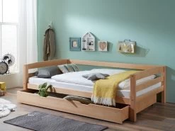 Relita Kinderbett Nora 120 X 200 Cm Mit Bettkasten Buche Massiv Natur -Paulmann Store kinderbett nora mit bettkasten 120x200cm buche massiv natur 61 022 1 7Byc 1280x1280