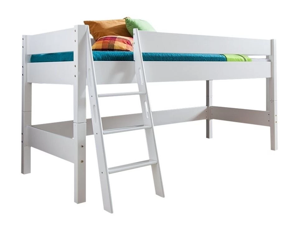 Relita Halbhochbett Kim Buche Massiv Weiss Lackiert 3 Relita Halbhochbett Kim Buche Massiv Weiss Lackiert