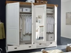 Kleiderschrank Melina 4 Türig Kiefer Massiv Weiß Gewachst 255cm Breit Mit Spiegel Abs Honigfarbig 7 Kleiderschrank Melina 4 Türig Kiefer Massiv Weiß Gewachst 255cm Breit Mit Spiegel Abs Honigfarbig -Paulmann Store kleiderschrank melina 4 turig kiefer massiv weib gewachst 255cm 10632 BEsG 1280x1280