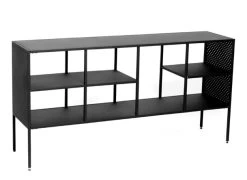 Livingruhm Kommode Brooks Metall Schwarz Lackiert 140 Cm Breit