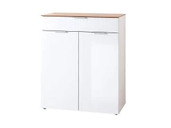 Livingruhm Kommode Eiche Weiß 90 Cm Breit