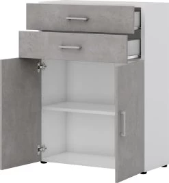 Kommode Direct Korpus Weiß Front Beton 3 Ordnerhöhen 2 Türig. 2SK 12 Kommode Direct Korpus Weiß Front Beton 3 Ordnerhöhen 2 Türig. 2SK -Paulmann Store kommode direct korpus weib front beton 3 ordnerhohen 2 turig 11988 BbZU 1280x1280