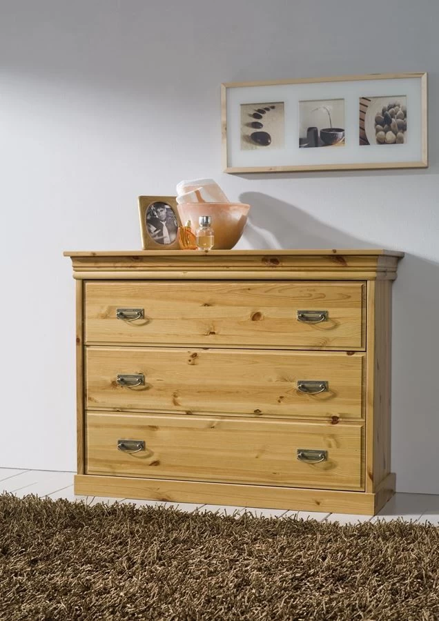 Livingruhm Kommode Matrei Kiefer Massiv Honig 5 Livingruhm Kommode Matrei Kiefer Massiv Honig – Bild 3