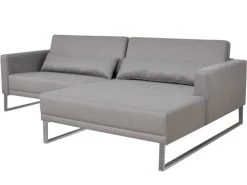 Livingruhm Bari Gartenlounge Set-A 8-teilig Silvertex