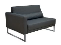Livingruhm Bari Loungegruppe Modul Abschluss Links 1,5 Sitzer Silvertex