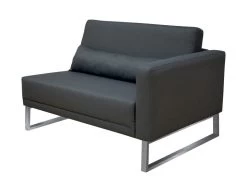 Livingruhm Bari Loungegruppe Modul Abschluss Rechts 1,5-Sitzer Silvertex