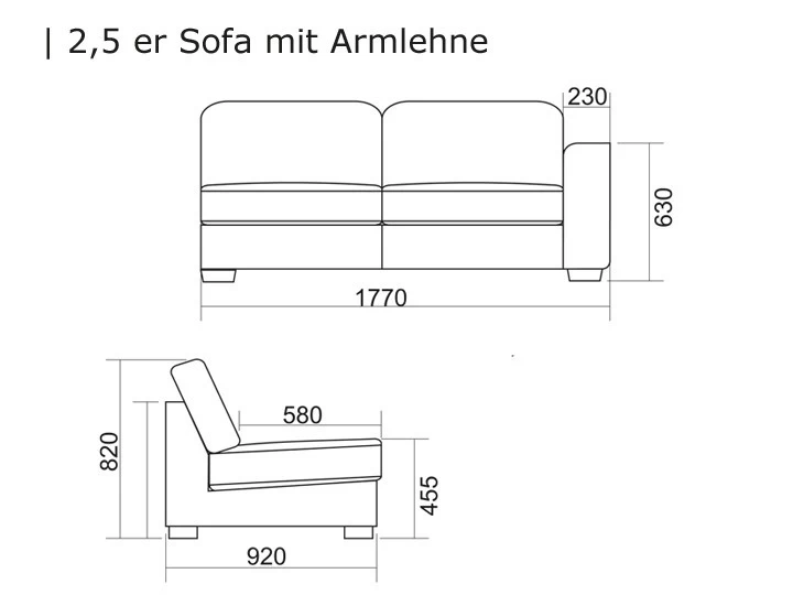 Livingruhm Lynn Loungegruppe Modul Abschluss Rechts 2,5-Sitzer Silvertex 4 Livingruhm Lynn Loungegruppe Modul Abschluss Rechts 2,5-Sitzer Silvertex – Bild 2