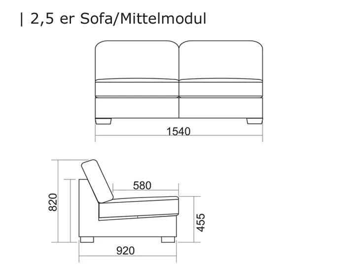 Livingruhm Lynn Loungegruppe Modul Mitte 2,5-Sitzer Silvertex 4 Livingruhm Lynn Loungegruppe Modul Mitte 2,5-Sitzer Silvertex – Bild 2