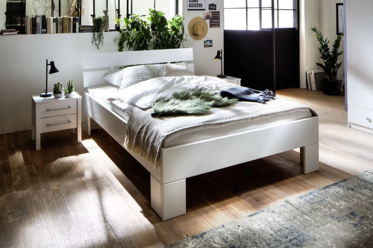 Livingruhm Massivholzbett Annika Fichte Weiß 5 Livingruhm Massivholzbett Annika Fichte Weiß – Bild 3