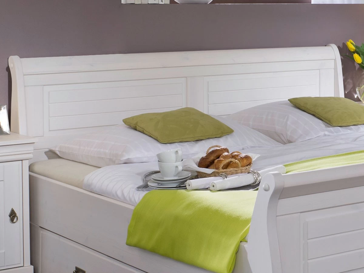 Livingruhm Massivholzbett Melina 180 X 200 Cm Kiefer Massiv Weiß Gewachst Mit Bettkasten 6 Livingruhm Massivholzbett Melina 180 X 200 Cm Kiefer Massiv Weiß Gewachst Mit Bettkasten – Bild 4