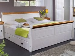 Livingruhm Bett Melina 140 X 200 Cm Weiß Mit Bettkasten