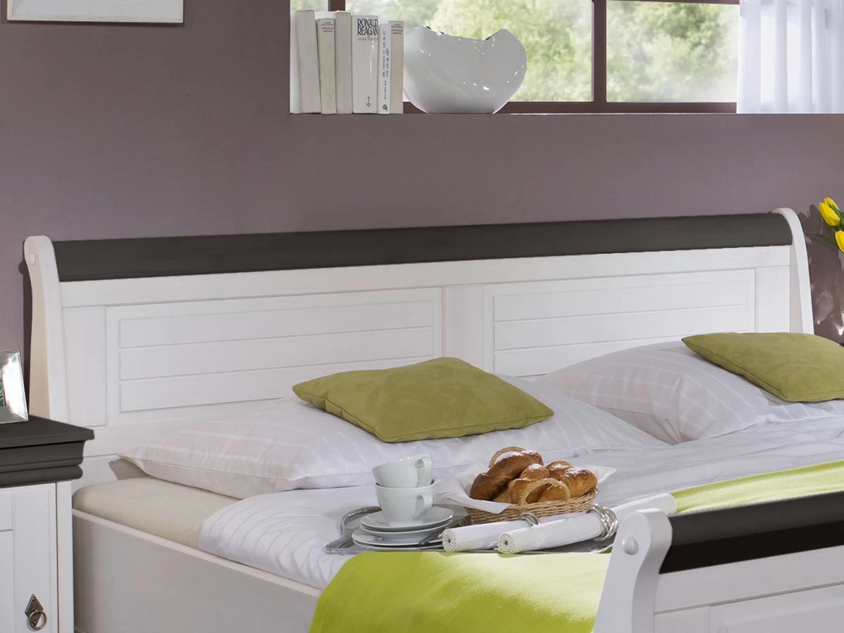 Massivholzbett Melina 180x200 Cm Kiefer Massiv Weiß Kolonial Mit Bettkasten 6 Massivholzbett Melina 180x200 Cm Kiefer Massiv Weiß Kolonial Mit Bettkasten – Bild 4