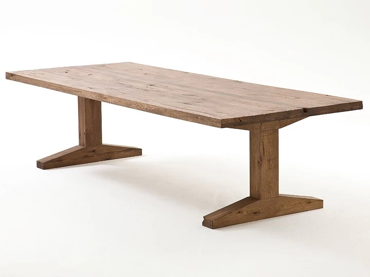 MCA Furniture Lunch Esstisch Eiche Massiv 180x90 Cm 4 MCA Furniture Lunch Esstisch Eiche Massiv 180x90 Cm – Bild 2