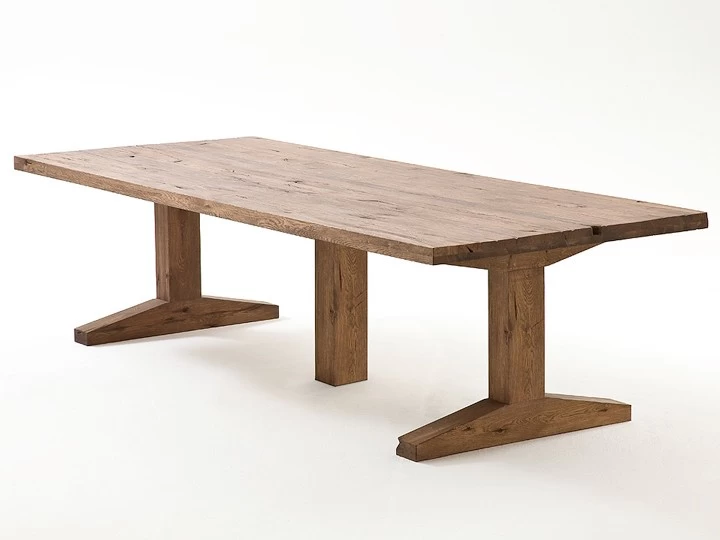 MCA Furniture Lunch Esstisch Eiche Massiv 300x120 Cm 4 MCA Furniture Lunch Esstisch Eiche Massiv 300x120 Cm – Bild 2