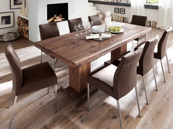 MCA Furniture Manchester Esstisch Eiche Massiv 260 X 100 Cm 4 MCA Furniture Manchester Esstisch Eiche Massiv 260 X 100 Cm – Bild 2