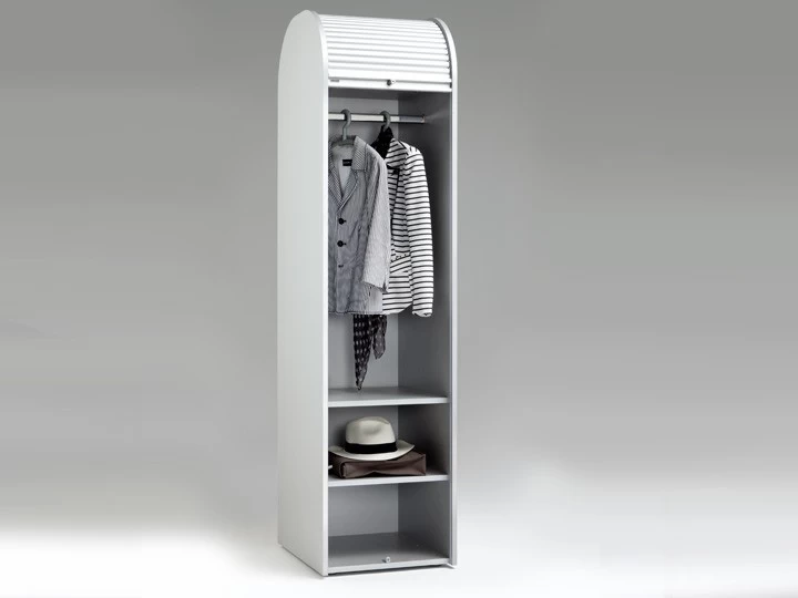 Livingruhm Kleiderschrank Mit Rollladen Silber 80cm Klenk Collection 5 Livingruhm Kleiderschrank Mit Rollladen Silber 80cm Klenk Collection – Bild 3