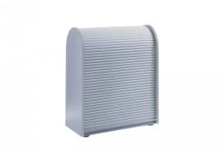 Livingruhm Dancer Sideboard Mit Rollladen Abschließbar Silber 80/89 Cm Klenk Collection