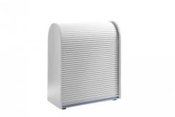 Livingruhm Sideboard Mit Rollladen Abschließbar Weiß 80/89cm Klenk Collection