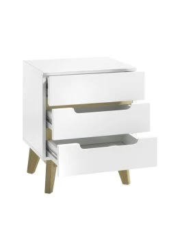 MCA Furniture Nachtkommode Cervo Matt Weiß 3 Schubladen -Paulmann Store nachtkommode cervo matt weib 3 schubladen 1291212 11102 1280x1280