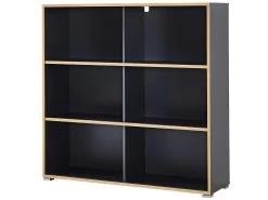 Livingruhm Regal Mit 3 Schiebetüren Anthrazit Eiche Dekor -Paulmann Store regal nisse mit 3 schiebeturen anthrazit eiche dekor 128 10214 Yohn 1280x1280