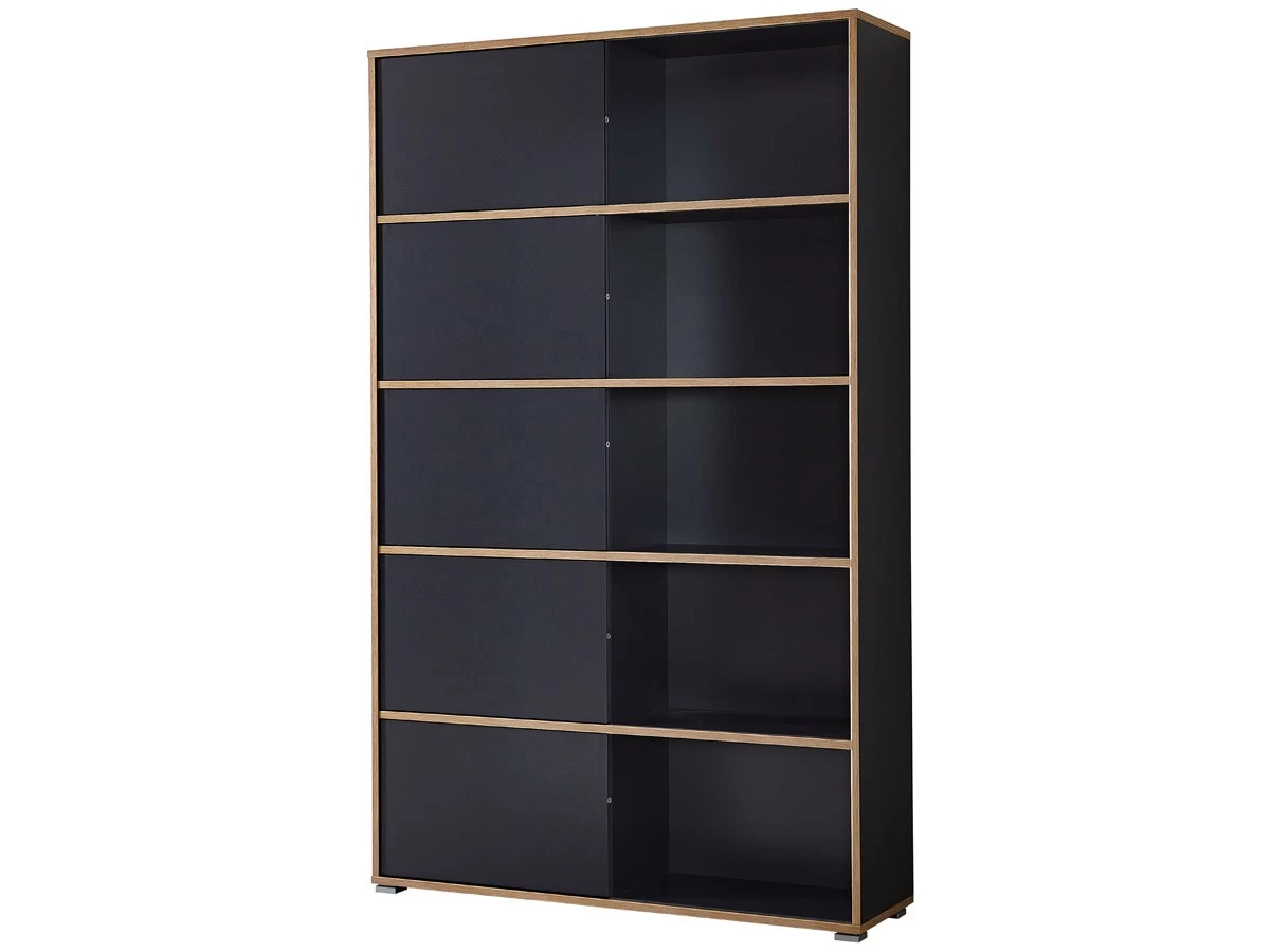 Livingruhm Regal Mit 5 Schiebetüren Anthrazit Eiche Dekor 6 Livingruhm Regal Mit 5 Schiebetüren Anthrazit Eiche Dekor – Bild 4