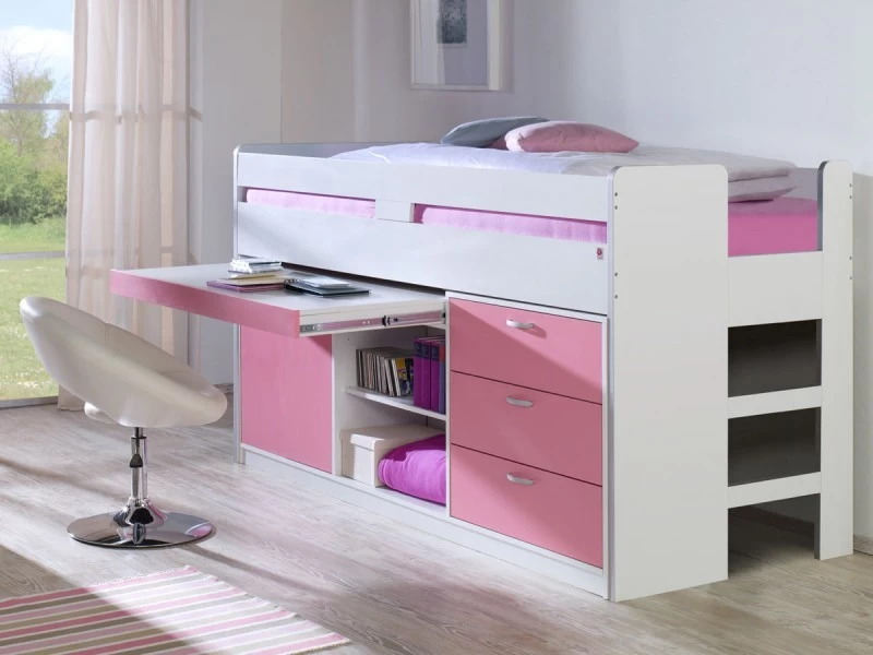 Relita Hochbett Bonny 90 X 200 Cm Rosa Funktionsbett Inkl. Rollrost 3 Relita Hochbett Bonny 90 X 200 Cm Rosa Funktionsbett Inkl. Rollrost