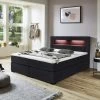 Relita Boxspringbett Lena 180 X 200 Cm LED & USB Schwarz