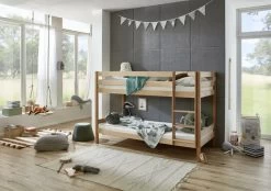 Relita Etagenbett Lupo Mit 2 Liegeflächen 90 X 200 Cm, Ohne Lattenrost, Buche Massiv Geölt