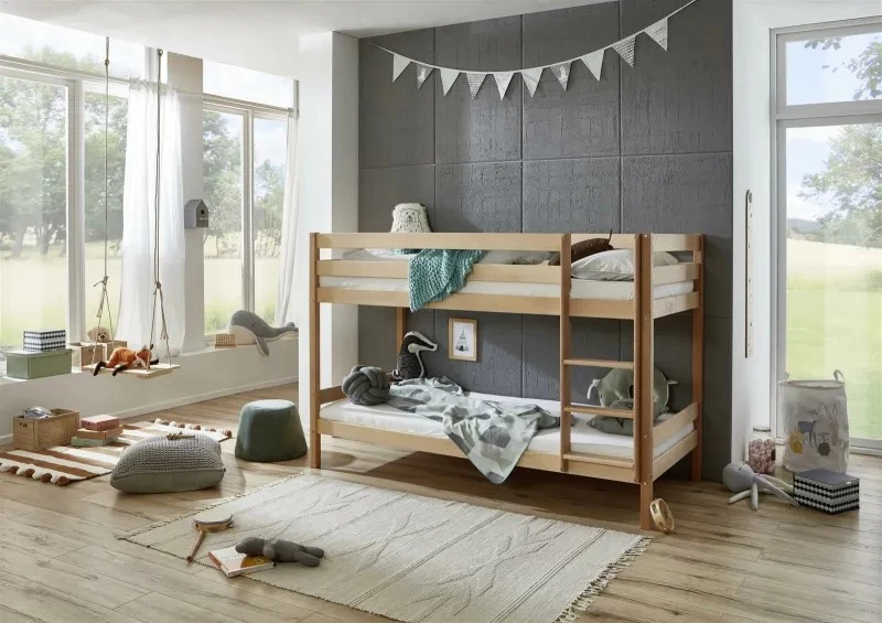 Relita Etagenbett Lupo Mit 2 Liegeflächen 90 X 200 Cm, Ohne Lattenrost, Buche Massiv Geölt 3 Relita Etagenbett Lupo Mit 2 Liegeflächen 90 X 200 Cm, Ohne Lattenrost, Buche Massiv Geölt