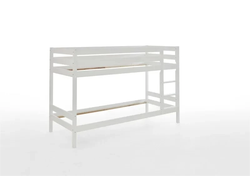 Relita Etagenbett Lupo Mit 2 Liegeflächen 90 X 200 Cm, Ohne Lattenrost, Buche Weiß Lackiert 4 Relita Etagenbett Lupo Mit 2 Liegeflächen 90 X 200 Cm, Ohne Lattenrost, Buche Weiß Lackiert – Bild 2