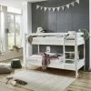 Relita Etagenbett Lupo Mit 2 Liegeflächen 90 X 200 Cm, Ohne Lattenrost, Buche Weiß Lackiert