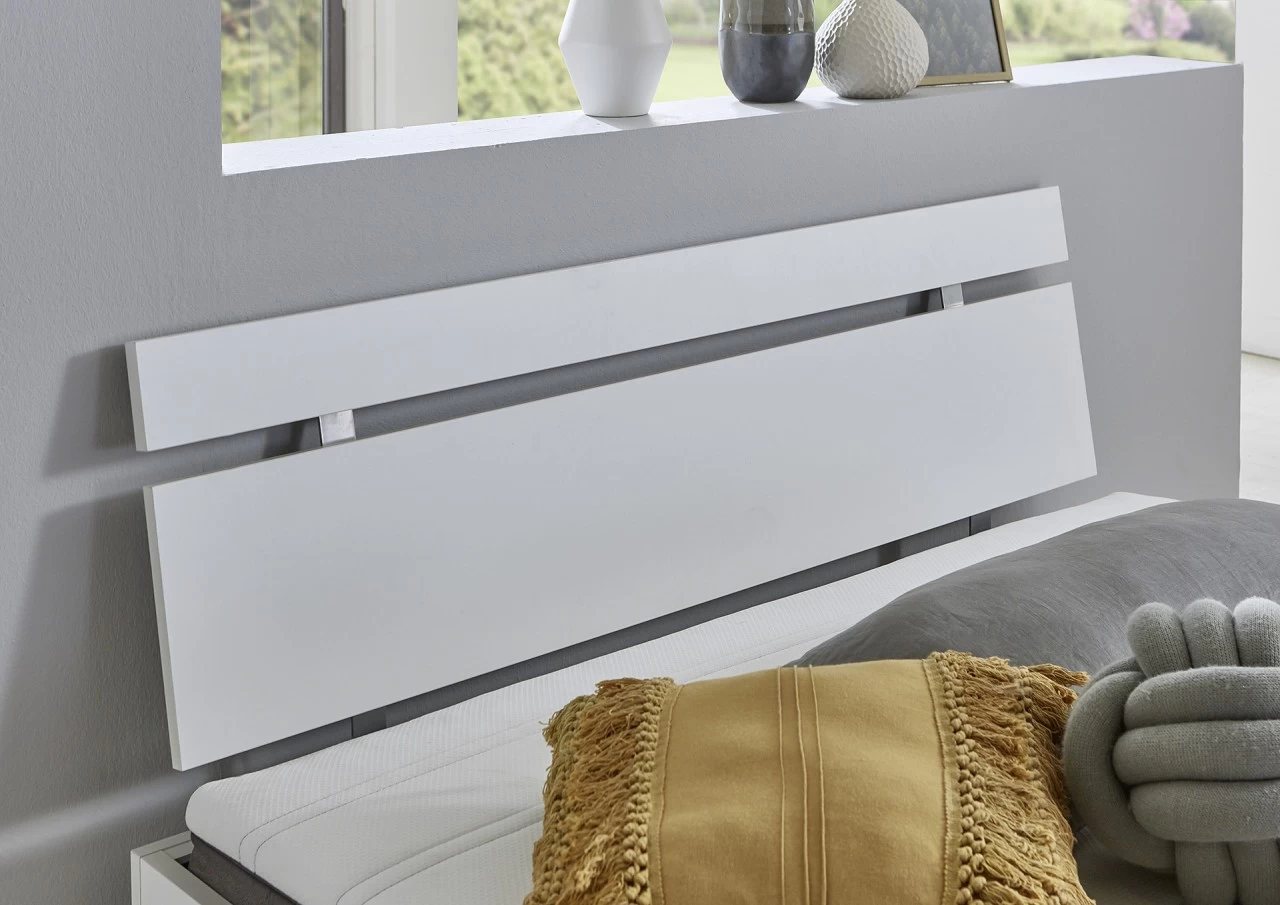 Relita Futonbett Kian Weiß Mit Kopfteil Lian Und Rollrost, Ohne Matratze 140 X 200 Cm 4 Relita Futonbett Kian Weiß Mit Kopfteil Lian Und Rollrost, Ohne Matratze 140 X 200 Cm – Bild 2