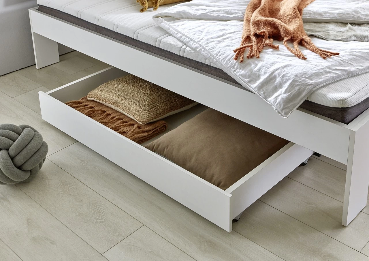 Relita Futonbett Lian Weiß Mit Kopfteil Besa Und Rollrost, Ohne Matratze 140 X 200 Cm 5 Relita Futonbett Lian Weiß Mit Kopfteil Besa Und Rollrost, Ohne Matratze 140 X 200 Cm – Bild 3