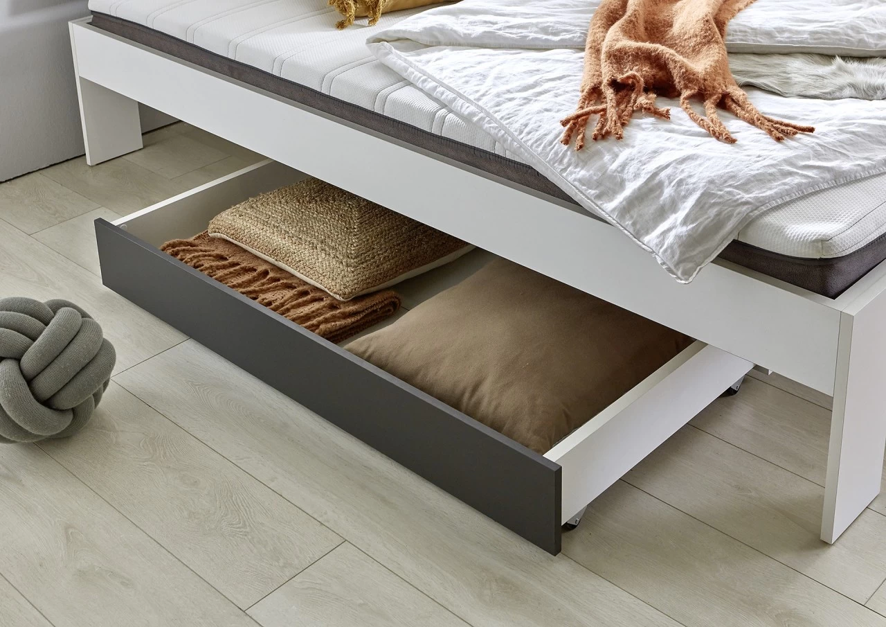 Relita Futonbett Lian Weiß Mit Kopfteil Besa Und Rollrost, Ohne Matratze 140 X 200 Cm 4 Relita Futonbett Lian Weiß Mit Kopfteil Besa Und Rollrost, Ohne Matratze 140 X 200 Cm – Bild 2