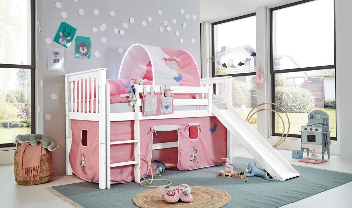 Relita Hochbett Kick 90 X 200 Cm Buche Massiv Weiß 6 Relita Hochbett Kick 90 X 200 Cm Buche Massiv Weiß – Bild 4