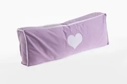 Relita Seitenkissen Herz Lila/weiß