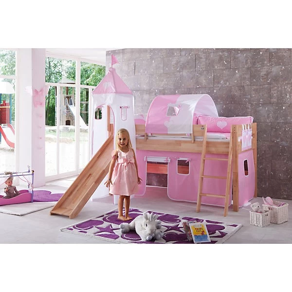 Relita Seitenkissen Herz Rosa/weiß 4 Relita Seitenkissen Herz Rosa/weiß – Bild 2