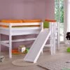 Relita Spielbett Eliyas Mit Leiter + Rutsche Und Rollrost Weiß