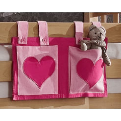 Relita Stofftaschen Für Hoch- Und Etagenbetten Pink/rosa - Herz